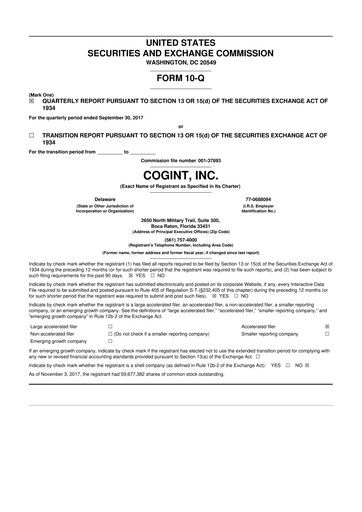 Thumbnail Fluent 10-Q Quarterly Report FY2017 