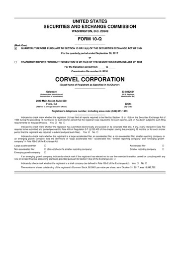 Thumbnail CorVel Corporation
 10-Q Quarterly Report FY2018 