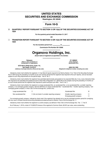Thumbnail VivoSim Labs 10-Q Quarterly Report FY2018 