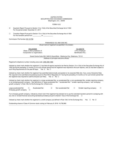 Thumbnail PHX Minerals 10-Q Quarterly Report FY2018 