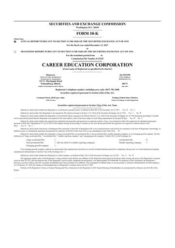 Thumbnail Perdoceo Education 10-K Annual Report 2017