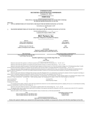 Thumbnail BGC Group
 10-K Annual Report 2017