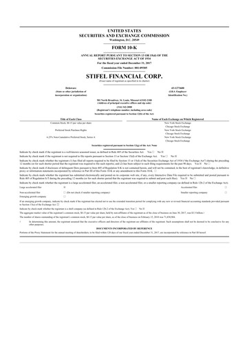 Thumbnail Stifel
 10-K Annual Report 2017