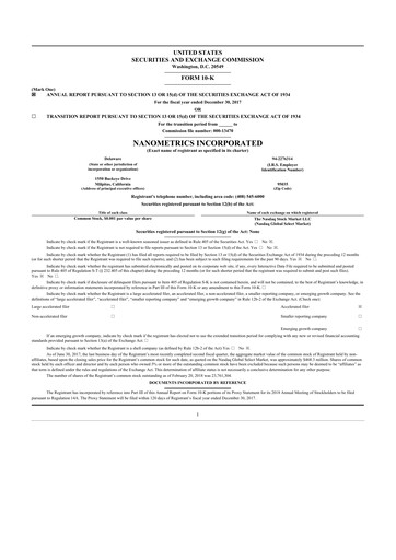 Thumbnail Onto Innovation 10-K Annual Report 2017