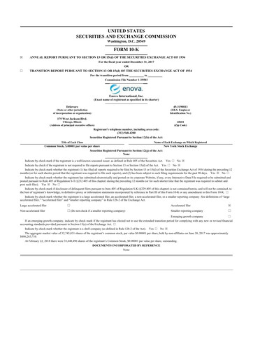 Thumbnail Enova International
 10-K Annual Report 2017