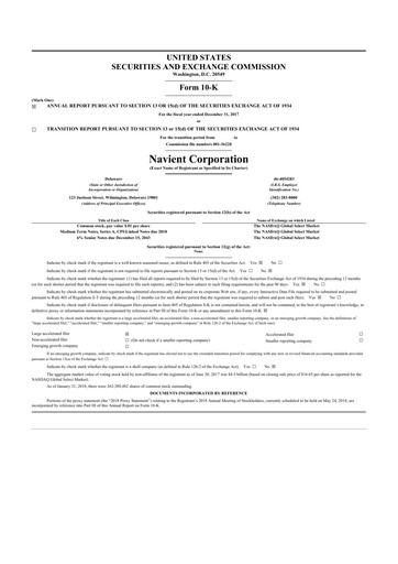 Thumbnail Navient 10-K Annual Report 2017