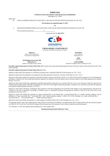 Thumbnail CrossAmerica Partners 10-K Annual Report 2017