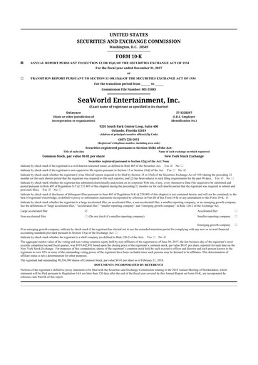 Thumbnail United Parks & Resorts 10-K Annual Report 2017