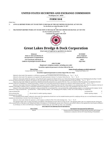 Thumbnail Great Lakes Dredge & Dock Corp. 10-K Annual Report 2017