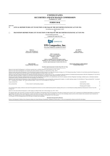 Thumbnail TPI Composites 10-K Annual Report 2017