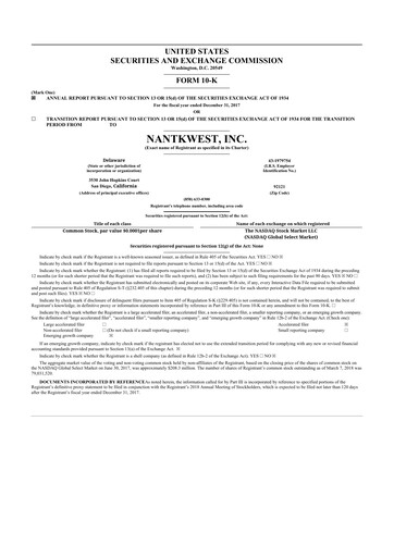 Miniature ImmunityBio 10-K Rapport annuel 2017