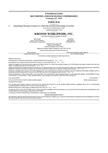 Thumbnail Kronos Worldwide 10-K Annual Report 2017