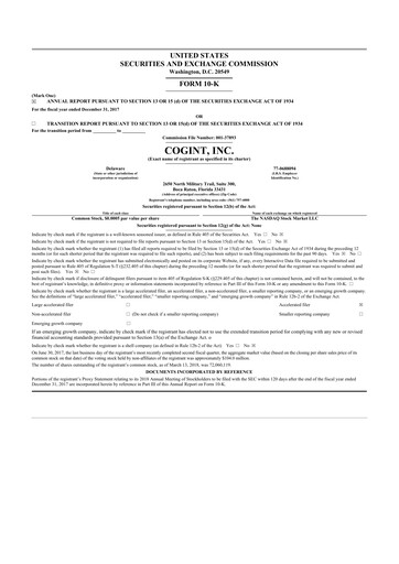 Thumbnail Fluent 10-K Annual Report 2017