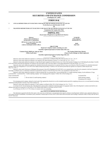 Thumbnail Impinj 10-K Annual Report 2017