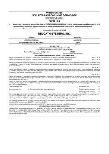 Thumbnail Delcath Systems 10-K Annual Report 2017