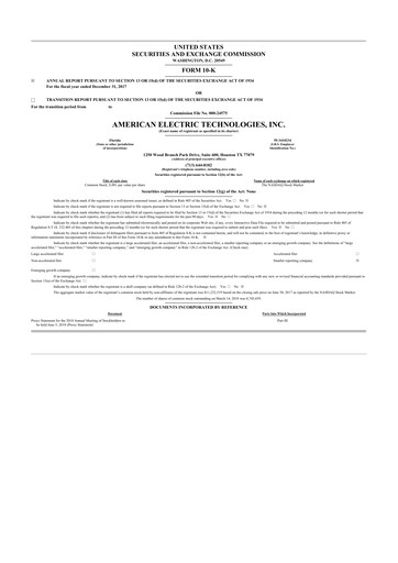 Thumbnail Stabilis Solutions 10-K Annual Report 2017