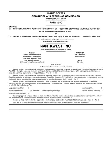 Thumbnail ImmunityBio 10-Q Quarterly Report FY2018 