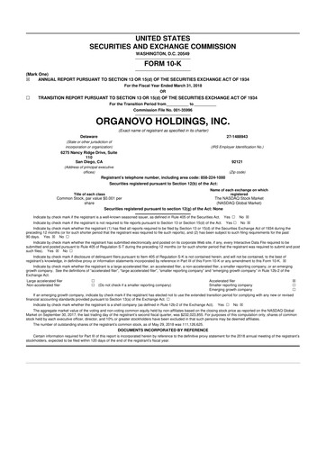 Thumbnail VivoSim Labs 10-K Annual Report 2018