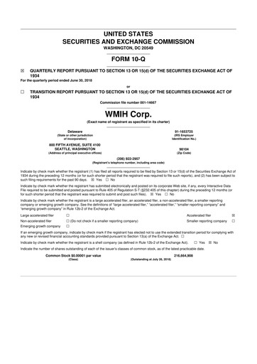 Thumbnail Mr. Cooper Group 10-Q Quarterly Report FY2018 