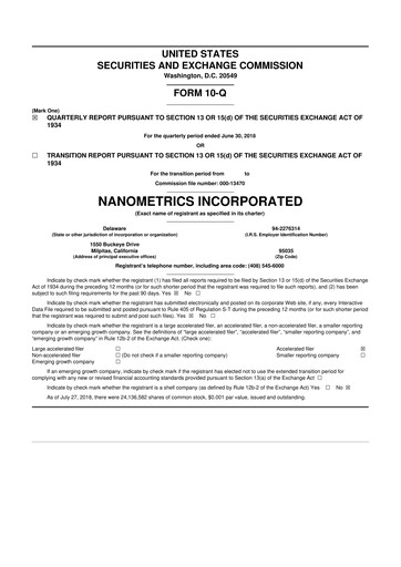 Thumbnail Onto Innovation 10-Q Quarterly Report FY2018 