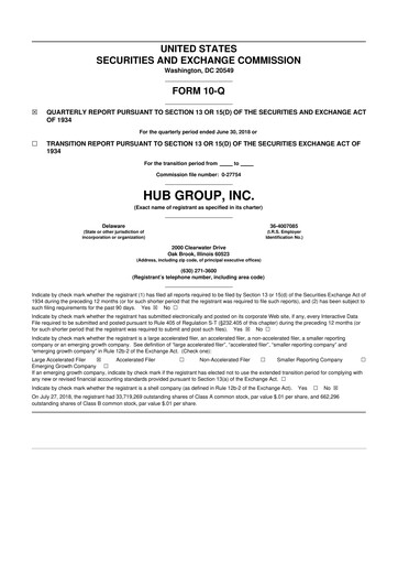 Thumbnail Hub Group
 10-Q Quarterly Report FY2018 