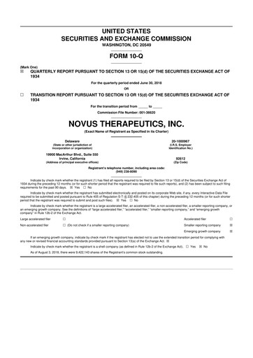 Thumbnail Eledon Pharmaceuticals 10-Q Quarterly Report FY 