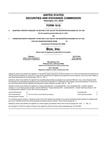 Thumbnail Box, Inc. 10-Q Quarterly Report FY 