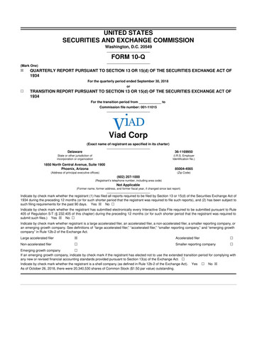 Thumbnail Pursuit Attractions and Hospitality 10-Q Quarterly Report FY2018 