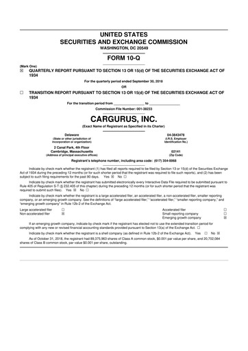 Thumbnail CarGurus 10-Q Quarterly Report FY 