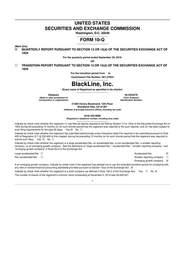 Thumbnail BlackLine 10-Q Quarterly Report FY2018 