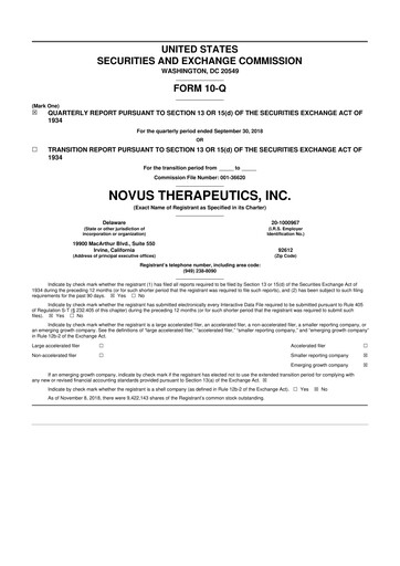 Thumbnail Eledon Pharmaceuticals 10-Q Quarterly Report FY 