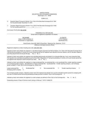 Thumbnail PHX Minerals 10-Q Quarterly Report FY2019 