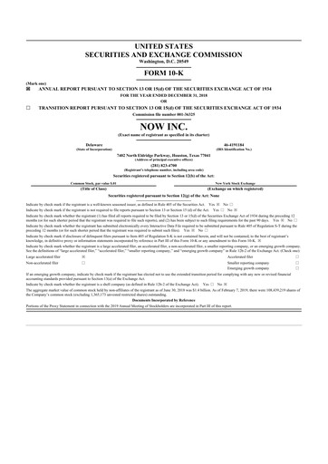 Thumbnail DNOW Inc. 10-K Annual Report 2018