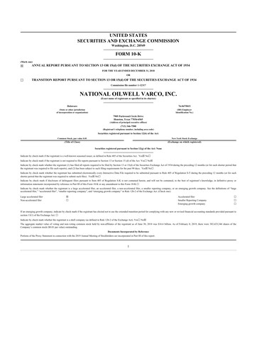 Thumbnail NOV 10-K Annual Report 2018