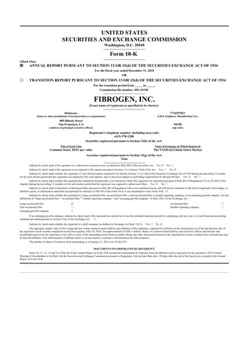 Thumbnail FibroGen 10-K Annual Report 2018