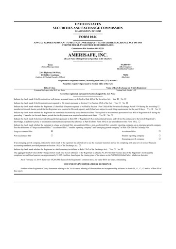 Thumbnail AMERISAFE 10-K Annual Report 2018