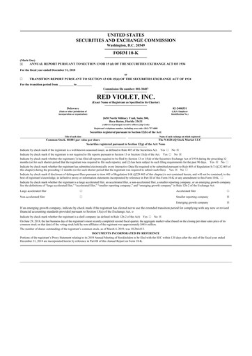 Thumbnail Red Violet 10-K Annual Report 2018