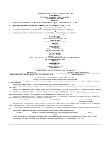 Thumbnail NuCana
 20-F Annual Report 2018