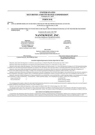 Miniature ImmunityBio 10-K Rapport annuel 2018