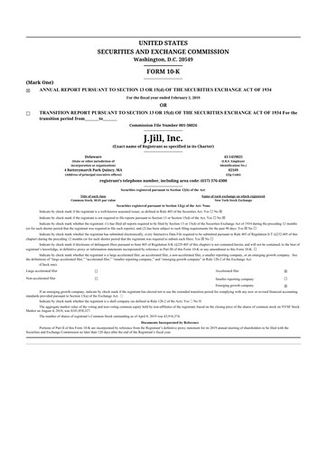 Thumbnail J.Jill
 10-K Annual Report 2018