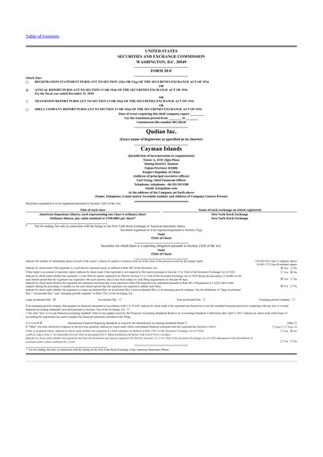 Thumbnail Qudian
 20-F Annual Report 2018