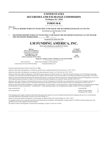 Thumbnail LM Funding America 10-K Annual Report 2018