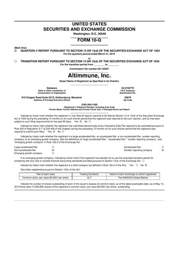 Thumbnail Altimmune 10-Q Quarterly Report FY 
