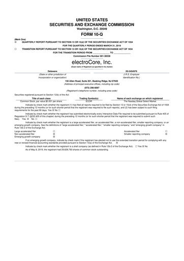 Thumbnail electroCore 10-Q Quarterly Report FY 