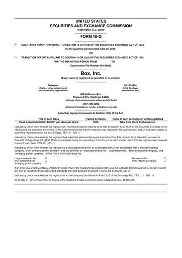 Thumbnail Box, Inc. 10-Q Quarterly Report FY 