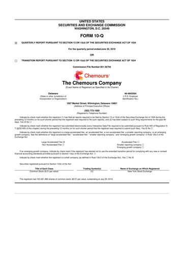 Thumbnail Chemours
 10-Q Quarterly Report FY 