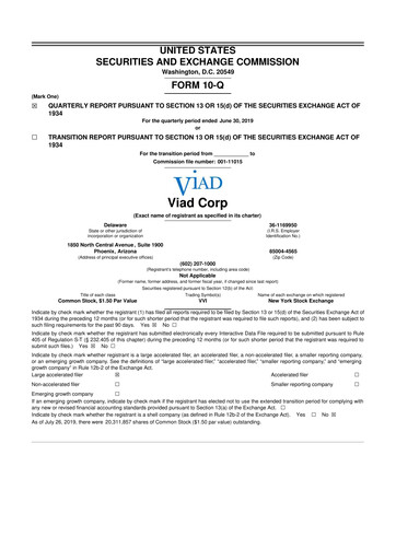 Thumbnail Pursuit Attractions and Hospitality 10-Q Quarterly Report FY2019 