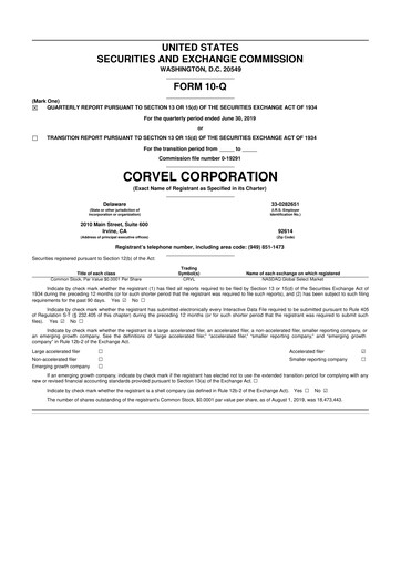 Thumbnail CorVel Corporation
 10-Q Quarterly Report FY2020 