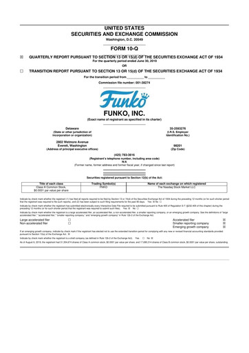 Thumbnail Funko
 10-Q Quarterly Report FY2019 
