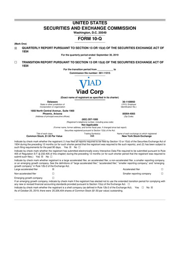 Thumbnail Pursuit Attractions and Hospitality 10-Q Quarterly Report FY2019 